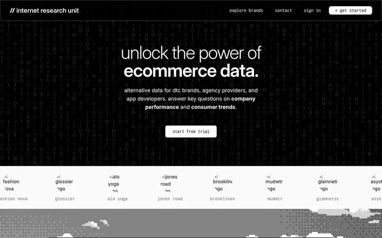 Screenshot of the Internet Research Unit homepage